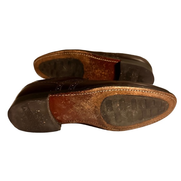 FLORSHEIM Men's Royal Imperial Brown Leather Shoes Wingtip Size 8.5D - Picture 7 of 10